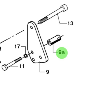 Bukh 000E7675 - Spacer for DV24RME, DV29RME, and DV32 Electric Start Systems