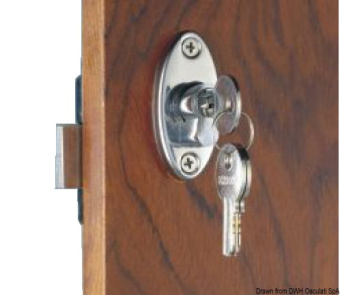 Osculati 38.128.30 - With Knob And Yale External Key. Knob Lock From Inside