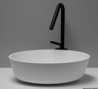 Osculati 50.183.01 - Countertop Round Sink in Ocritech White Ø 300 mm