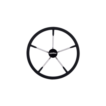 Multiflex W22B - Stainless Steel Steering Wheel - Taurus (Black), 400mm