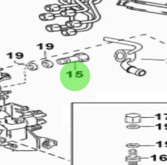 Nanni Diesel 970312712 - Overflow Screw Sub-Assembly for Injection and Fuel Pump
