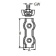 Euromarine Double Flat Cable Clamp A4 Ø10mm
