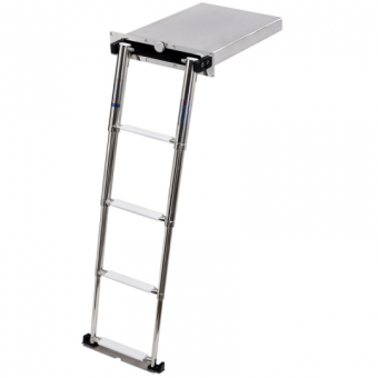 Stainless Steel Telescopic Ladders 3 Steps