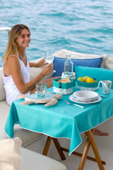 Marine Business Aruba Cushion Set Large & Small Blue (2 pcs.)