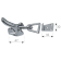 Olcese Ricci Chromed Brass Adjustable Anti-rattle Door Fastener