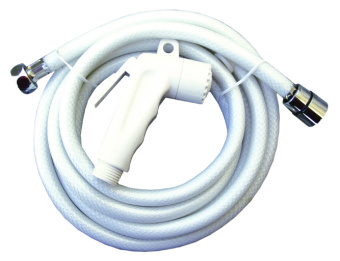 Eval 00956 - Shower Head White with Hose L = 5 M