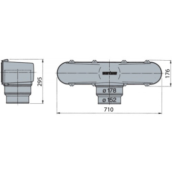 Vetus MOFI100 Vetus Direct Air Intake Box for hose 152 and 178 mm