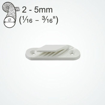 Clamcleat CL212 Leech Line Cleats for 2–5 mm Rope
