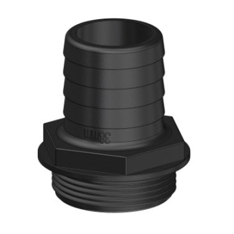 Trudesign 90288 MM Fitting - Threaded / Barbed - 38mm - 1''1/2