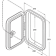 Allpa Plastic Hatch, 373x373mm, 180°, Removable, Grey