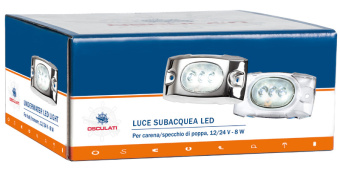 Osculati 13.276.10 - Underwater LED Light 12/24V White + AISI316 Cover