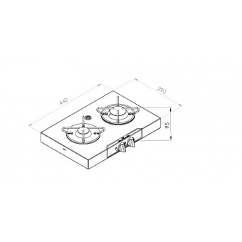 NavyLoad Countertop Cooker 2 Burners