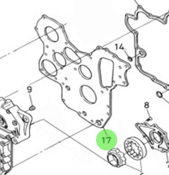 Nanni Diesel 970310797 - Timing Gear Case Plate for 4.330TDI, 4.340TDI, and N4.115 Engines