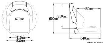 Osculati 48.410.18 - De Luxe Ergonomic Seat To Be Padded