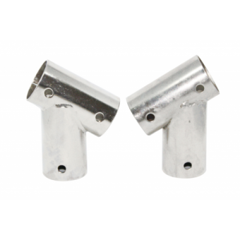 FNI Stainless Steel 60° Tilted T Pulpit Joint, Ø22–25 mm