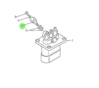 Nanni Diesel 970492165 - Injection Pump Screw for 3.90HE and 4.110HE Engines