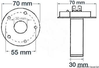 Osculati 27.212.02 - Capacitive Fecal Water Level Sensors VDO "VIEW-LINE" 12/24V 280 mm