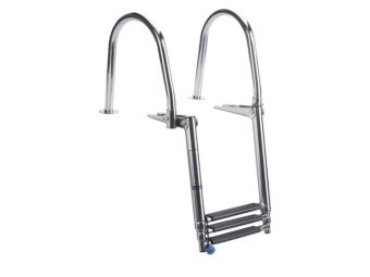 Talamex Swim Ladder Telescopic And Fold Up Including Handgrips Stainless Steel 3 Step