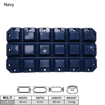 Majoni 180 Multi Fender Pontoon Fender - Navy