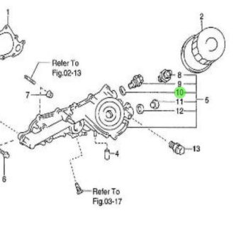 Nanni Diesel 970312214 - Oil Cooler Cover Gasket for Nanni Marine Engines