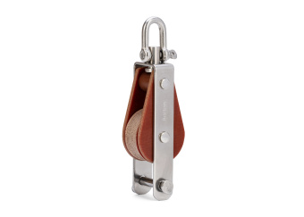 Barton T01131 – TUPHblox Single Swivel Block with Becket 30mm, Brass Bearing, Max Rope 10mm