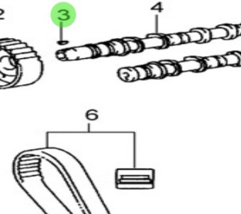 Nanni Diesel 970312159 - Woodruff Key for Camshaft Assembly