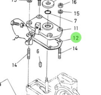 Nanni Diesel 970302029 - Speed Control Cover Gasket for Accelerator Assembly