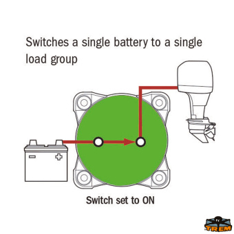 Trem L0610855 - Mini 300A Battery Switch With Removable Key