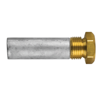 Tecnoseal Volkswagen Marine Zinc Pencil Anodes Ø14 mm with M18x1.5 Brass Plug