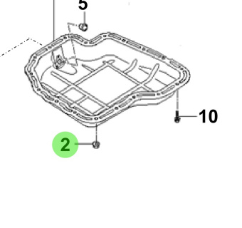 Bukh 13385-06007K - Flange Nut for S270J Engines