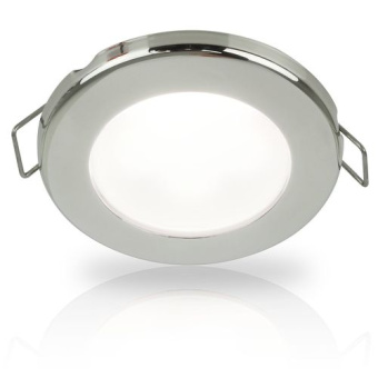 Hella Marine 2JA 958 110-621 - White EuroLED 75 LED Down Lights With Spring Clip, 24V DC, 316 Stainless Steel Rim