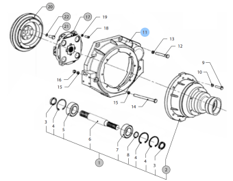 Vetus VFP01637 - Flywheel Housing