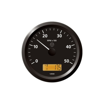 VDO A2C59512415 - Veratron ViewLine Tachometer 5.000 RPM Black 110mm