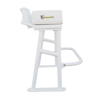 Plastimo 67017 - Original leaning post - White seat, off-white powder coated aluminium