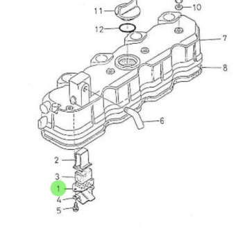 Nanni Diesel 970301990 - Breather Element Plate for Cylinder Head Cover