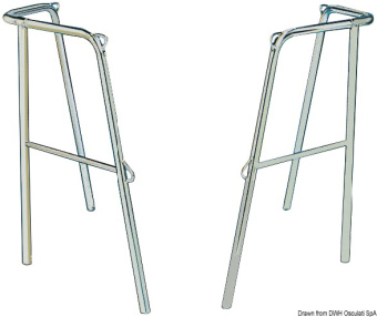 Osculati AISI 316 Stainless Steel 2-Piece Stern Pulpit for Sailboats up to 9 m, 100°