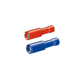 Female Cylindrical Insulated Terminals Red