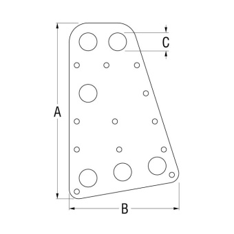 Ronstan RC00011 Headboard Plates Series 26, 30