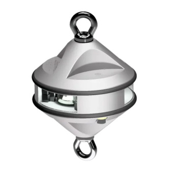 Lopolight 200-012G2-H1C - Navigation Light 2NM 360° White, Hoist, Silver Anodized