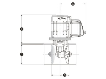 Lewmar 59093007 - Proportional Bow Thruster 185TT 6kW 24v