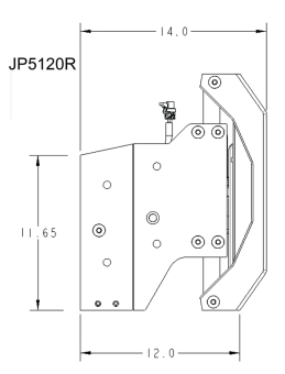 SeaStar JP5120R - Electro Hydraulic Jackplate Powerlift, 12" Set-Back