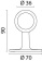 Foresti & Suardi Middle Fittings 36 mm Chrome
