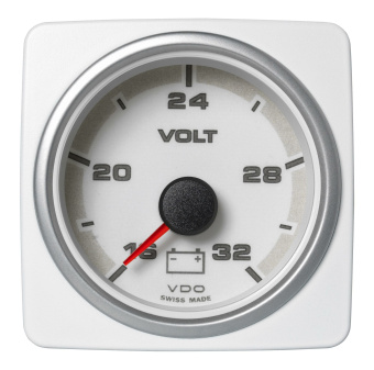 VDO A2C1338750001 - AcquaLink Voltmeter 18-32V White 52mm