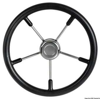 Osculati 45.129.40 - Soft Polyurethane Steering Wheel Black 400 mm