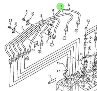 Nanni Diesel 970310471 - Injection Pipe 4 for 5.250TDI Engines
