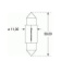 Festoon Bulb 12V 10W 11X39