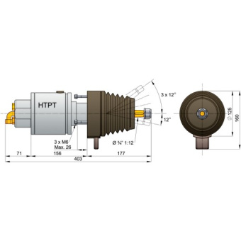 Vetus HTP2010T - Tilting Pump, for 10 mm Tubing, with Return Valve