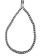 Hollex Mooring Rope Polyester White/Black 10mm 16 Strands Length=4m