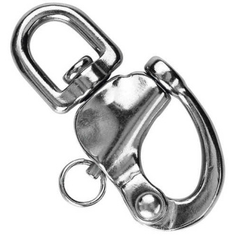 Plastimo 29898 - Snap Shackle Stainless Steel With Swivel Eye 70mm