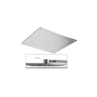 Elka D_64200_24V - Recessed Shower 210×210 20mm Recessed Depth White LED 24V